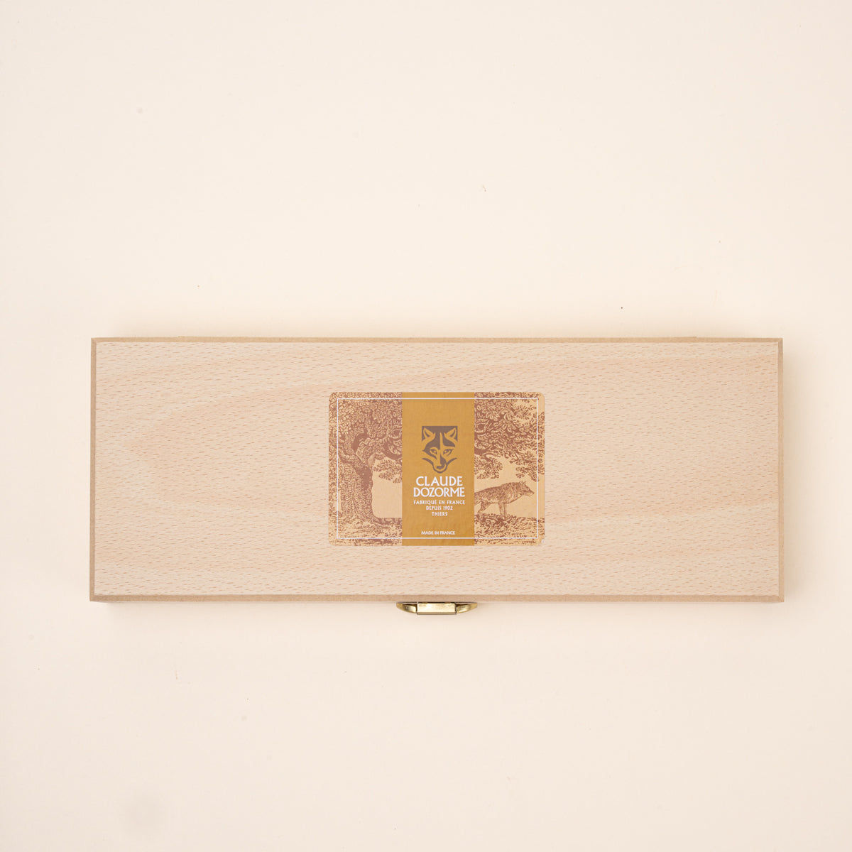 A rectangular wood box.