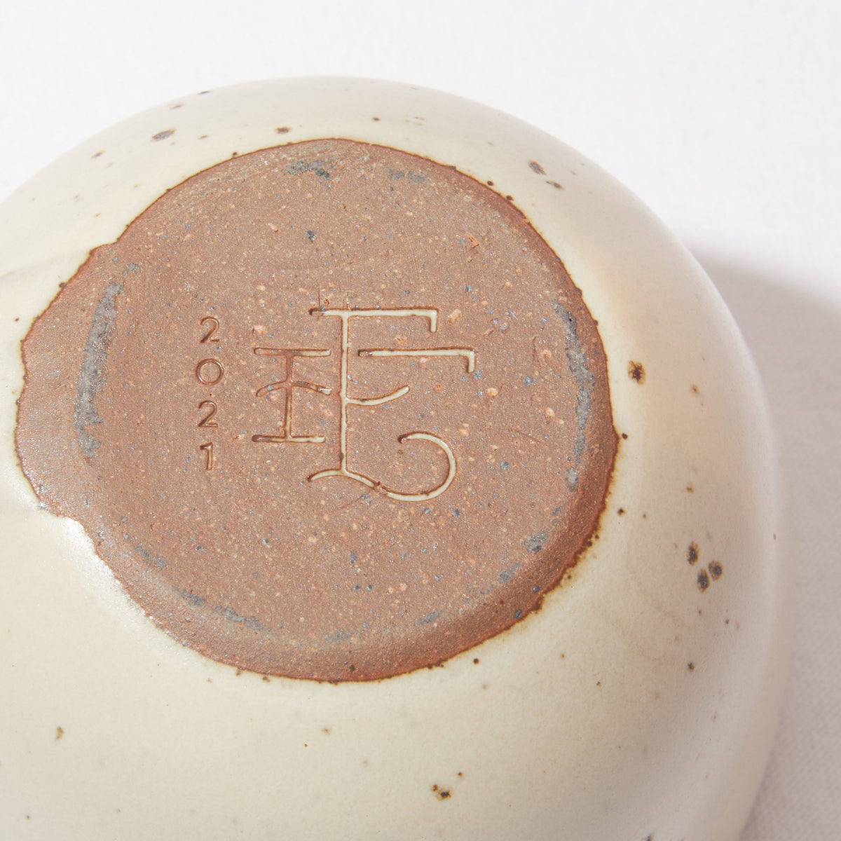 Bottom of Sunday Morning Mug in Panna Cotta