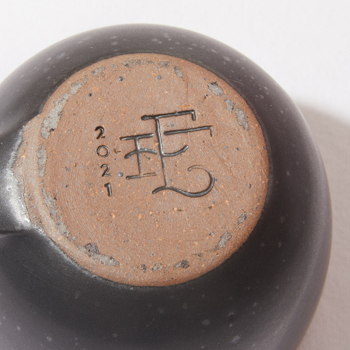 Bottom close-up of Sunday Morning Mug in Black Mountain