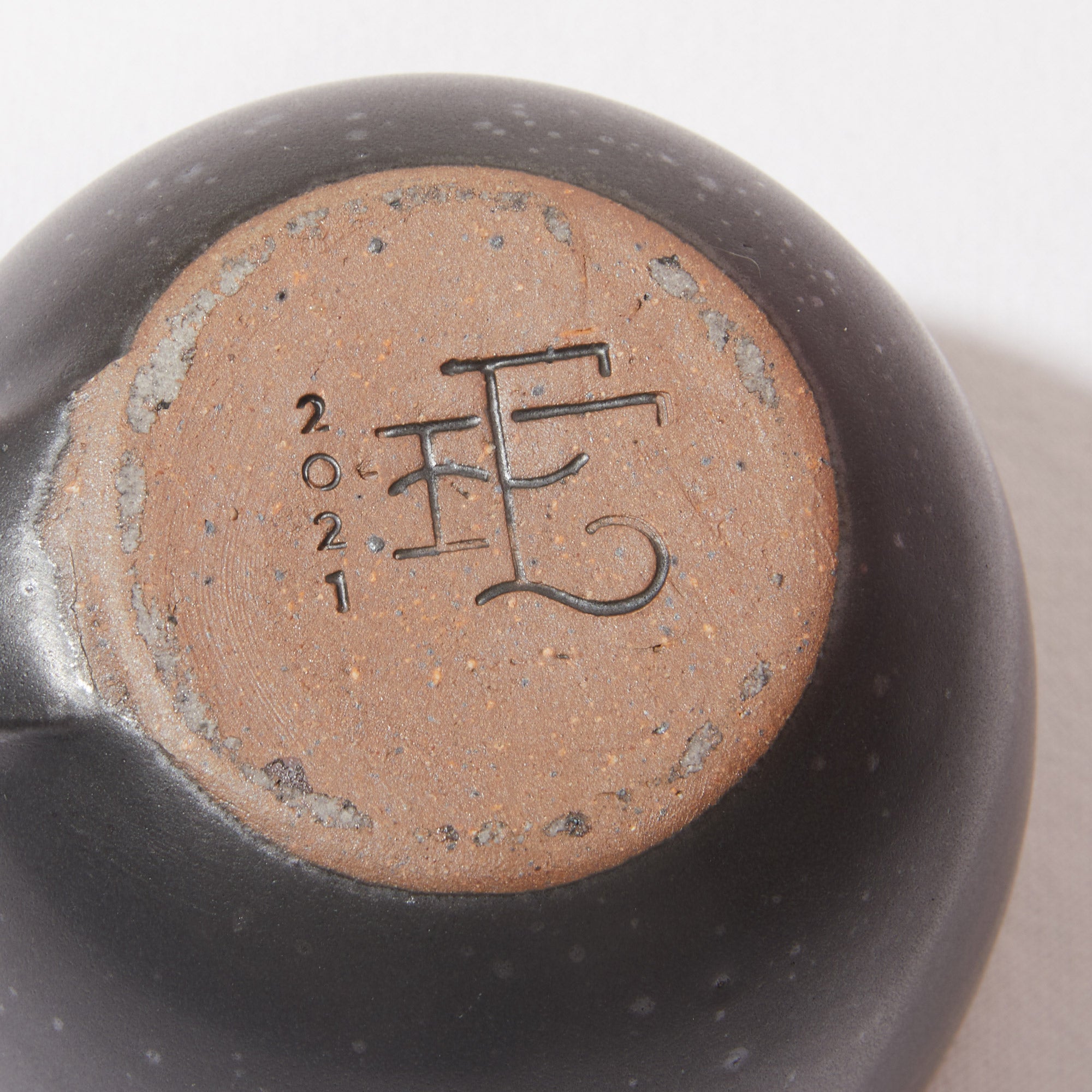 Bottom close-up of Sunday Morning Mug in Black Mountain